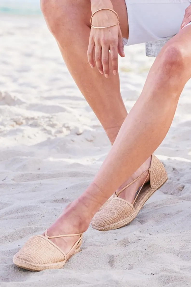 Soft Surroundings Eileen Fisher Lee Raffia Stretch Espadrille| Shoes