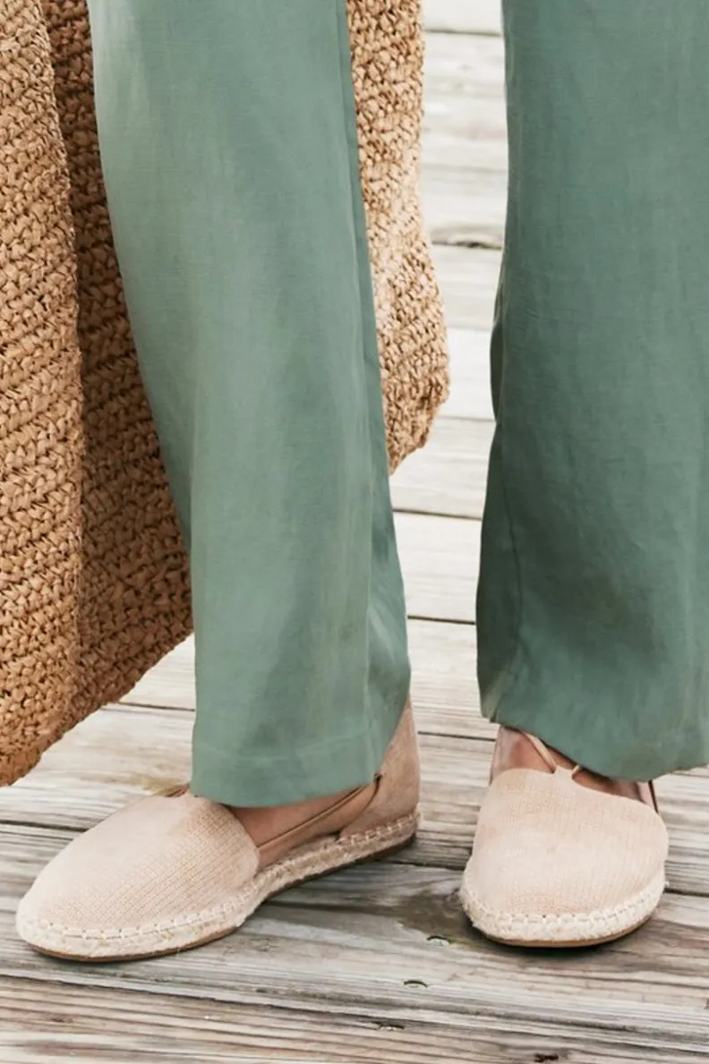 Soft Surroundings Eileen Fisher Lee Raffia Stretch Espadrille| Shoes