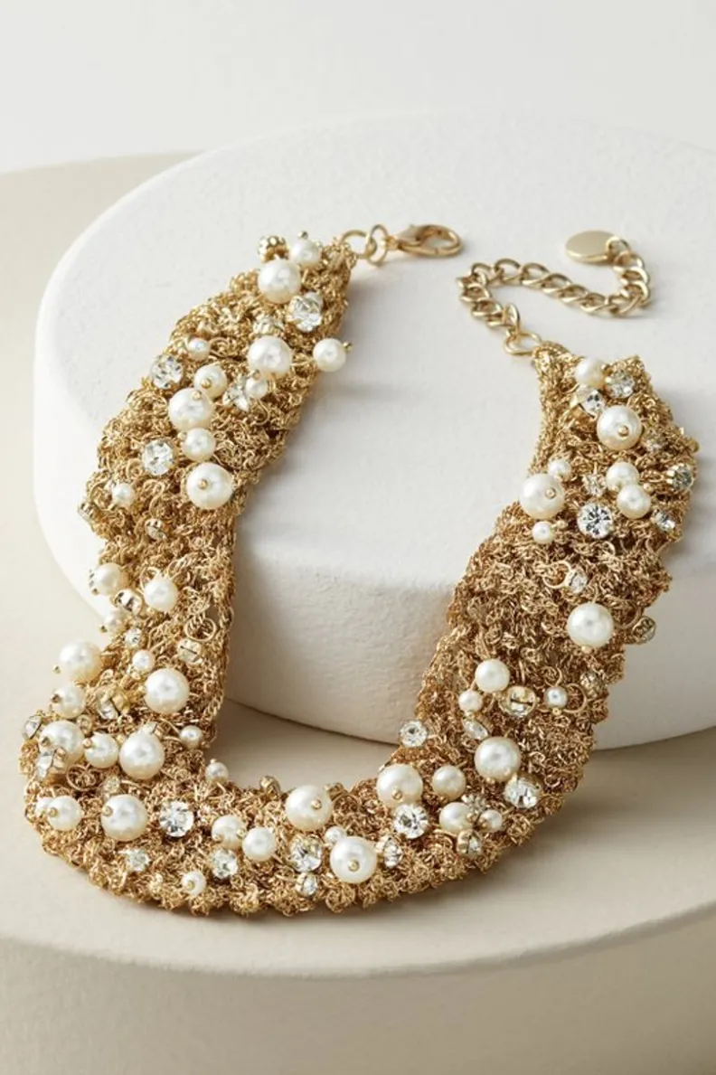 Soft Surroundings Elanore Crochet Pearl Necklace| Jewelry|Necklaces