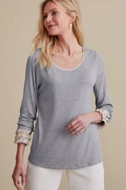 Soft Surroundings Ella Lace Top| Tops
