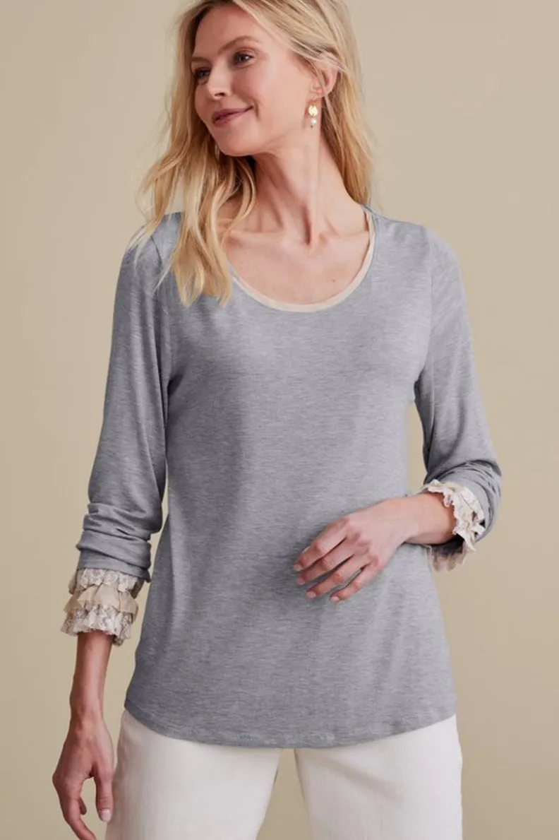 Soft Surroundings Ella Lace Top| Tops