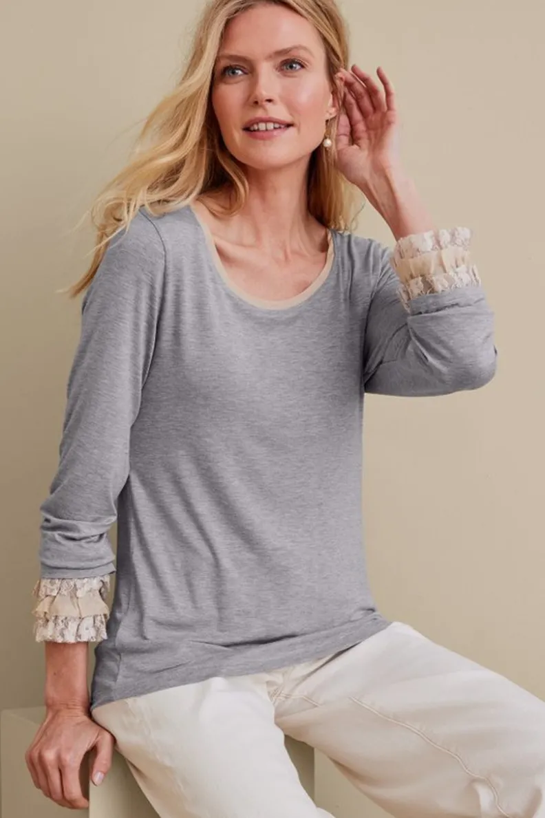 Soft Surroundings Ella Lace Top| Tops