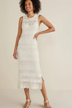 Soft Surroundings Erica Crochet Midi Dress| Dresses