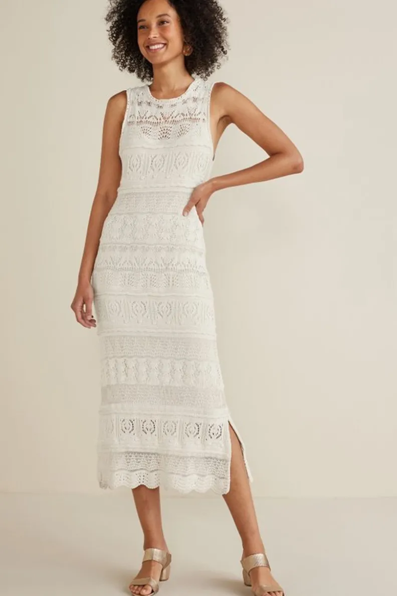 Soft Surroundings Erica Crochet Midi Dress| Dresses