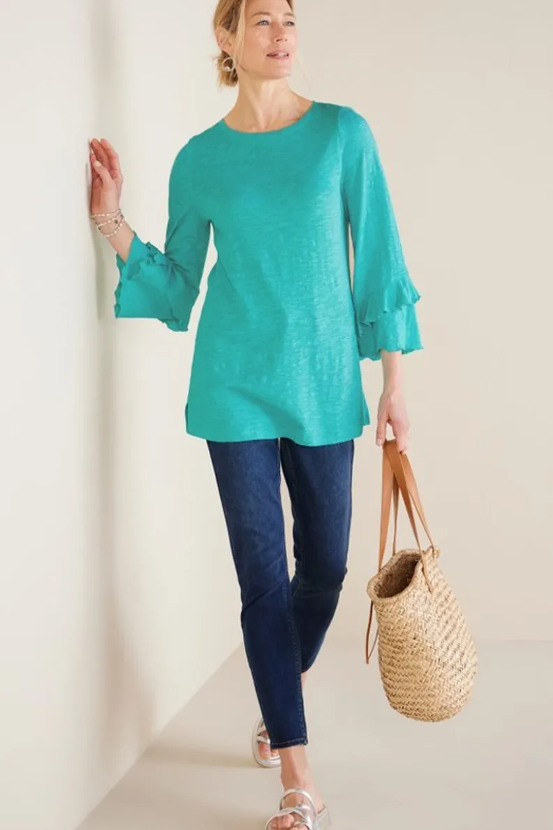 Soft Surroundings Erin Linen Blend Tunic| Tops