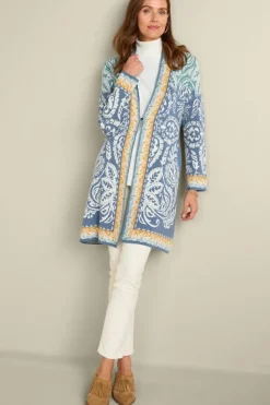 Soft Surroundings Ezer Jacquard Duster| Tops|Sweaters & Cardigans