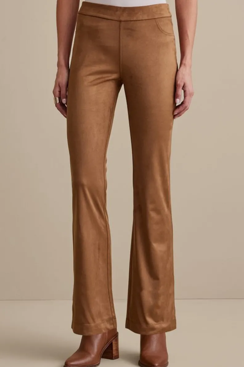 Soft Surroundings Faux Suede Bootcut Pants| Pants