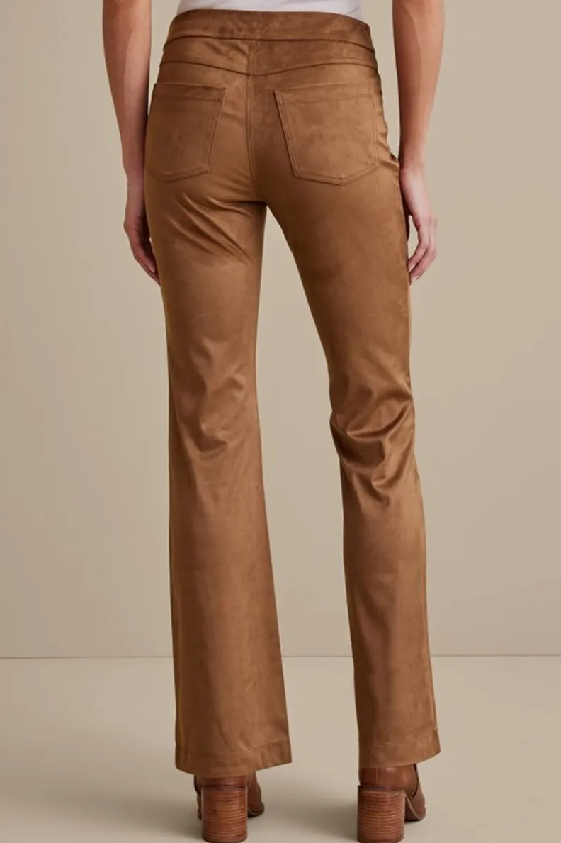 Soft Surroundings Faux Suede Bootcut Pants| Pants