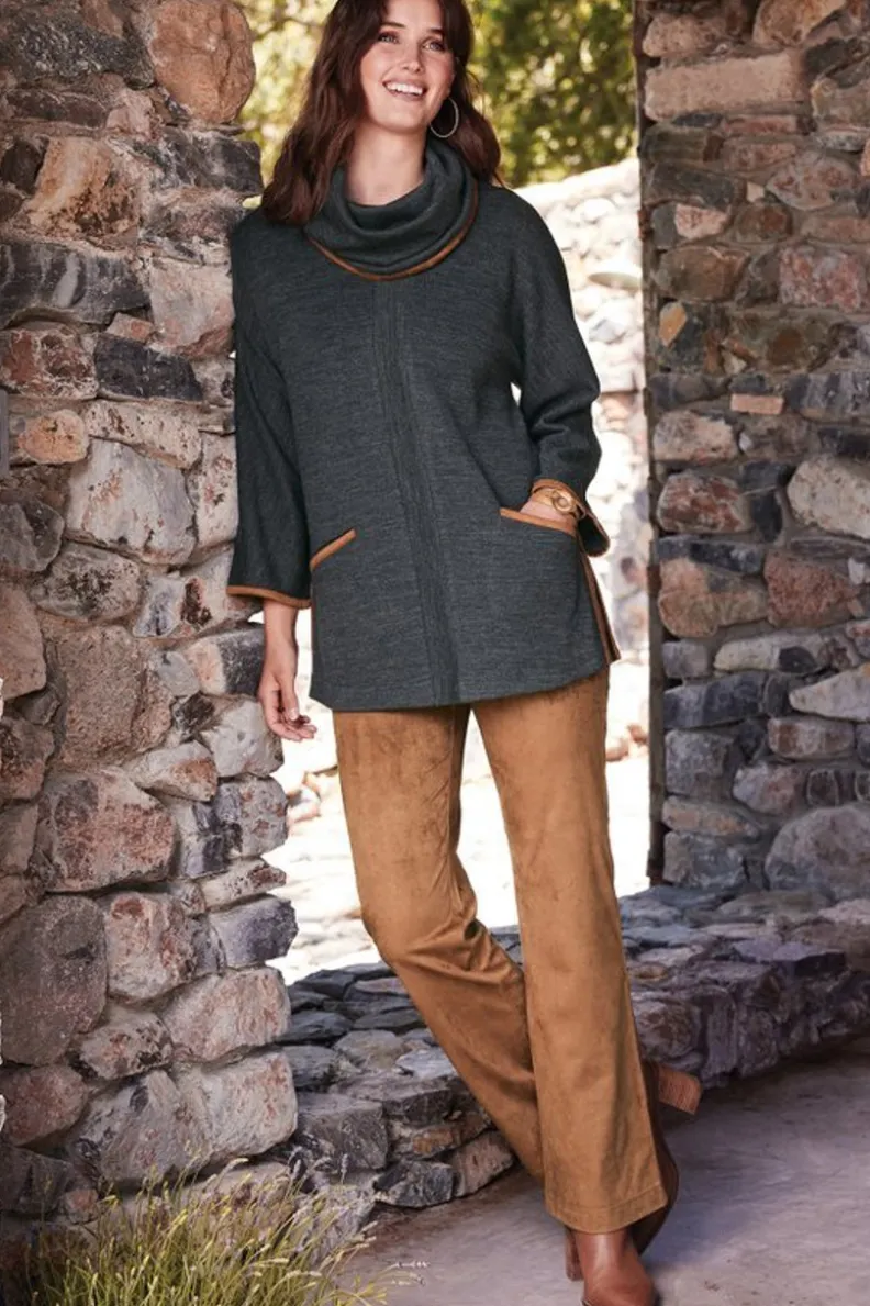 Soft Surroundings Faux Suede Bootcut Pants| Pants