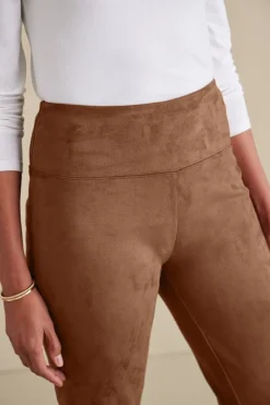 Soft Surroundings Faux Suede Pull-On Leggings| Pants|Leggings