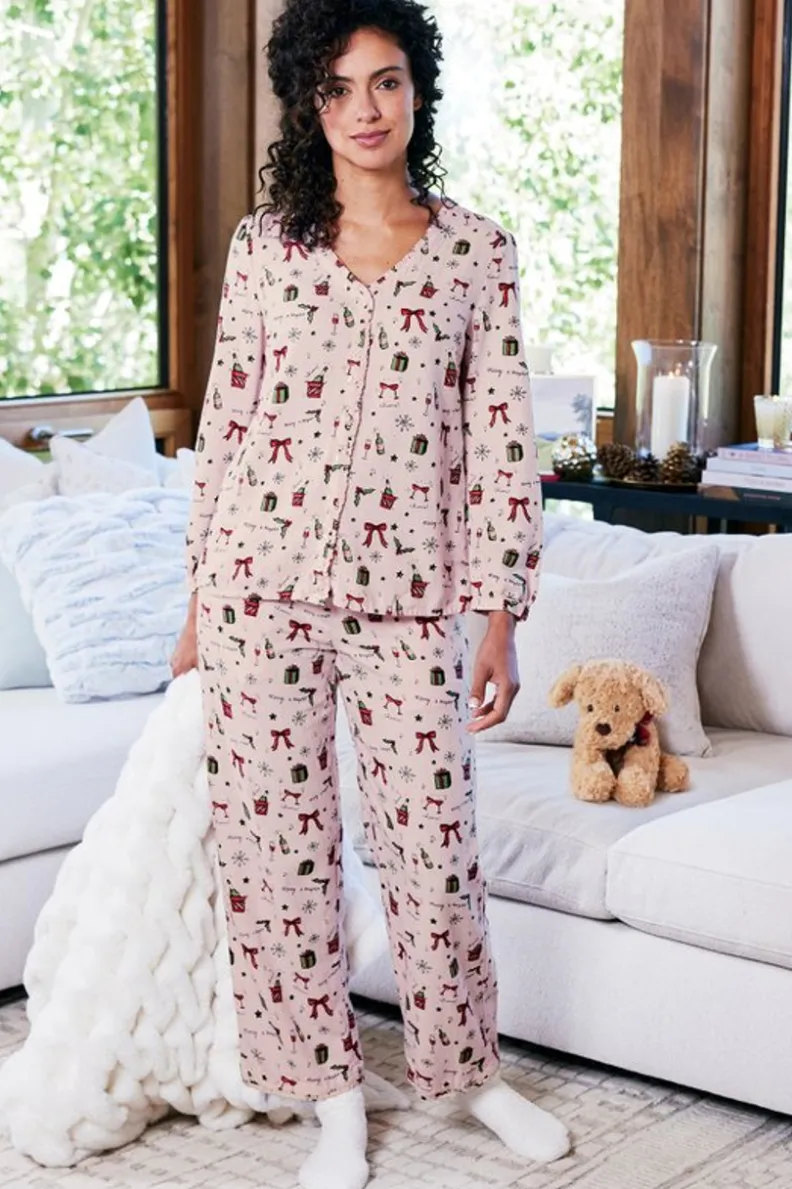 Soft Surroundings Festive Finley Sleep Set| Sleepwear & Lounge