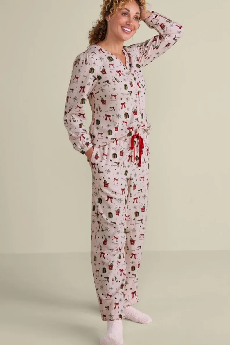 Soft Surroundings Festive Finley Sleep Set| Sleepwear & Lounge