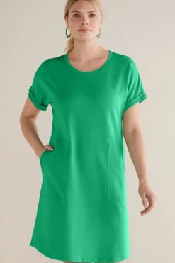Soft Surroundings Fina French Terry Short Dress| Dresses