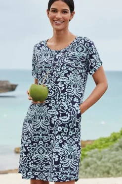 Soft Surroundings Fina French Terry Short Dress| Dresses