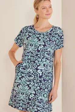 Soft Surroundings Fina French Terry Short Dress| Dresses