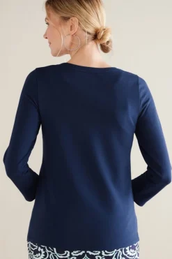 Soft Surroundings Fina French Terry Tee| Tops