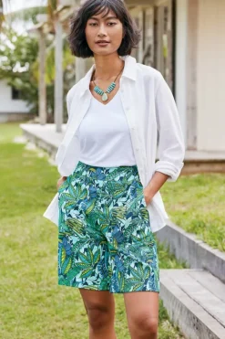 Soft Surroundings Flavia Linen Blend Shorts| Pants|Shorts