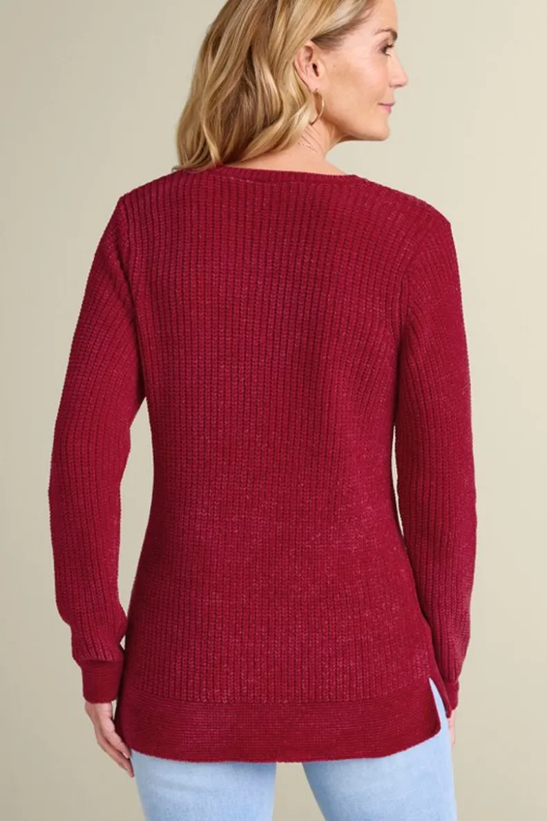 Soft Surroundings Gwendolyn Chenille Sweater| Tops|Sweaters & Cardigans