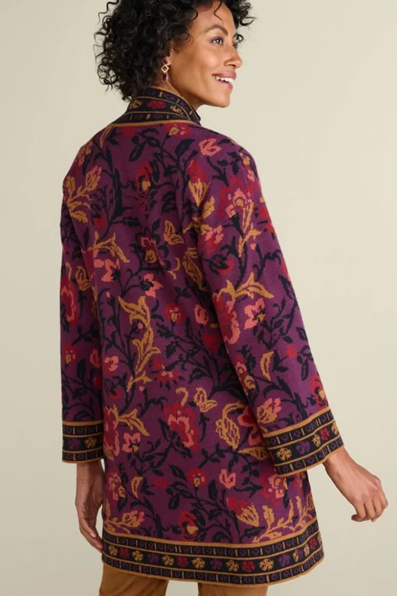 Soft Surroundings Haven Jacquard Cardigan| Tops|Sweaters & Cardigans