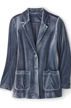 Soft Surroundings Holly Velvet Blazer| Toppers|Jackets & Coats