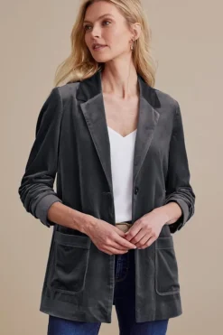 Soft Surroundings Holly Velvet Blazer| Toppers|Jackets & Coats