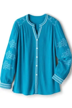 Soft Surroundings Imane Gauze Tunic| Tops|Tunics & Leggings