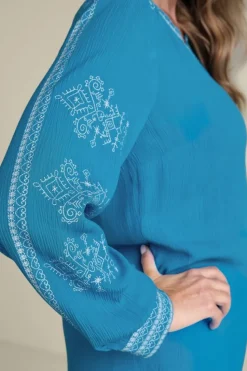 Soft Surroundings Imane Gauze Tunic| Tops|Tunics & Leggings