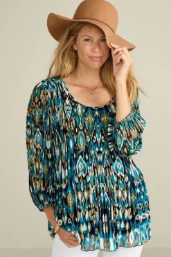 Soft Surroundings Imrie 3/4 Sleeve Tunic| Tops|Tunics & Leggings