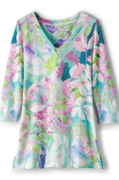 Soft Surroundings Iris 3/4 Sleeve Tunic| Tops|Tunics & Leggings