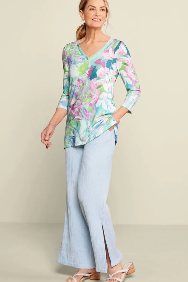 Soft Surroundings Iris 3/4 Sleeve Tunic| Tops|Tunics & Leggings
