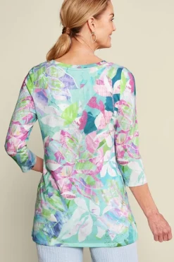 Soft Surroundings Iris 3/4 Sleeve Tunic| Tops|Tunics & Leggings