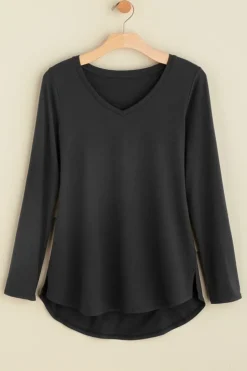 Soft Surroundings Isabel Pima Long Sleeve Tee| Tops