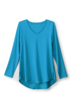 Soft Surroundings Isabel Pima Long Sleeve Tee| Tops
