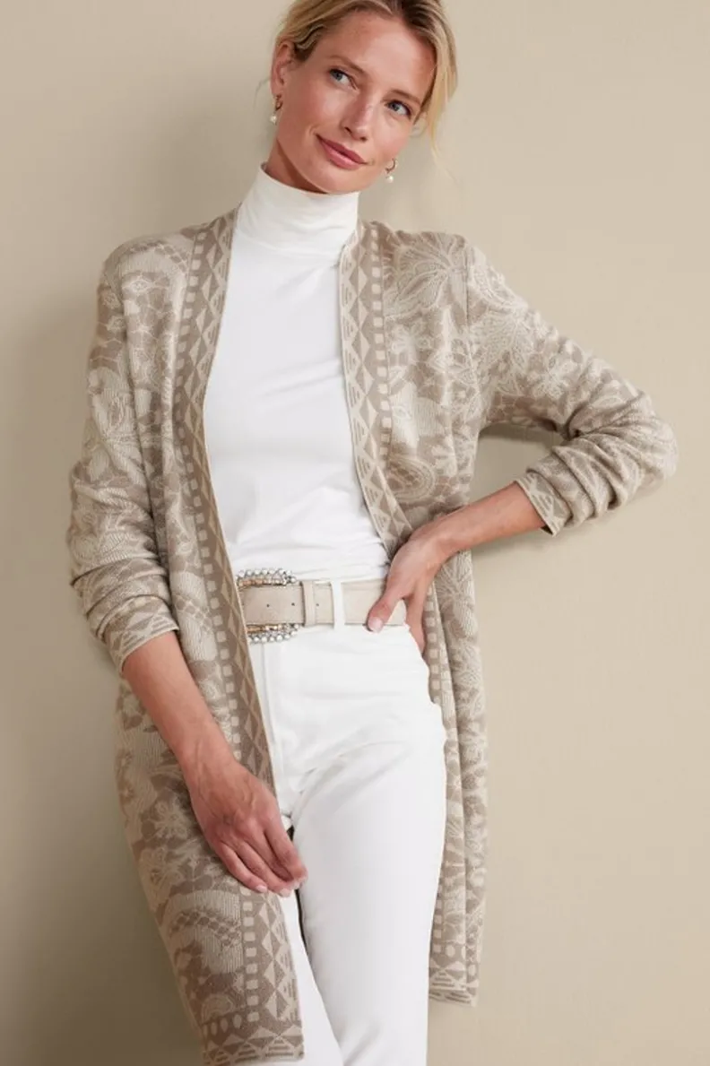 Soft Surroundings Ivy Shimmer Long Cardigan| Tops|Sweaters & Cardigans