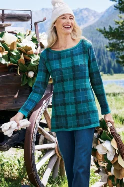 Soft Surroundings Janece Plaid Sweater Tunic| Tops|Sweaters & Cardigans