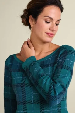 Soft Surroundings Janece Plaid Sweater Tunic| Tops|Sweaters & Cardigans