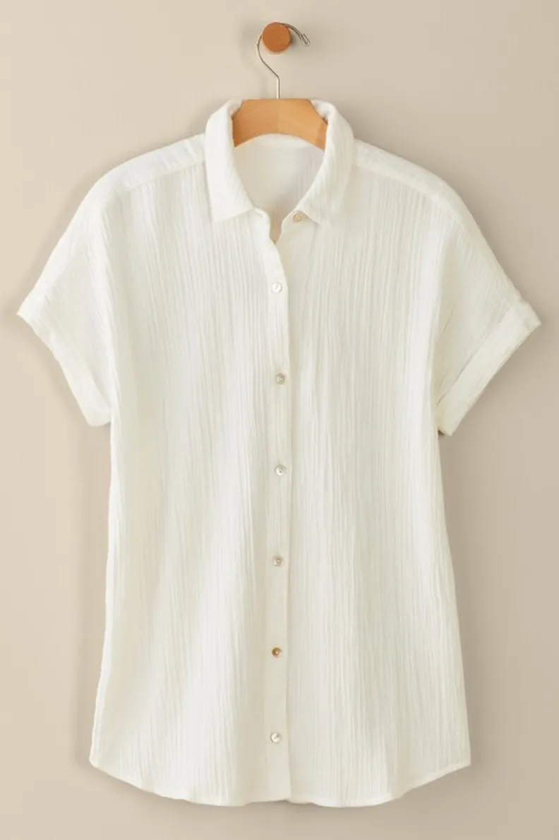 Soft Surroundings Je Veux Gauze Top| Tops