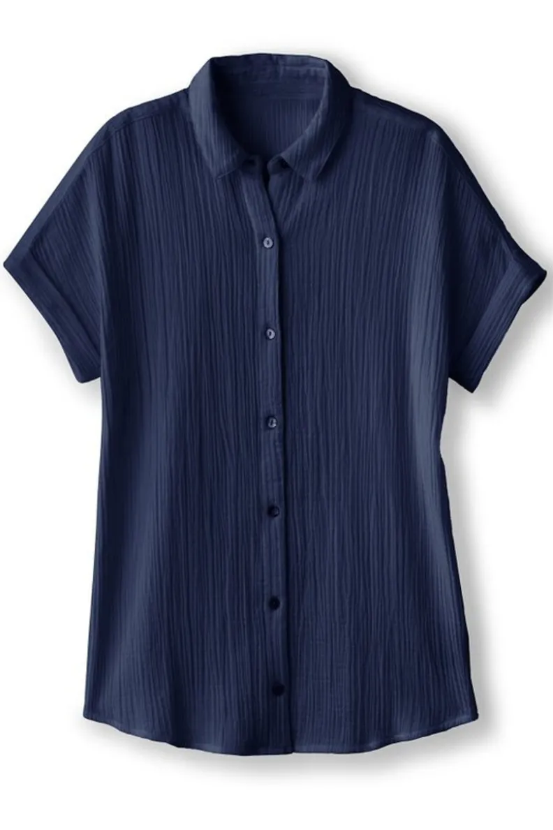 Soft Surroundings Je Veux Gauze Top| Tops