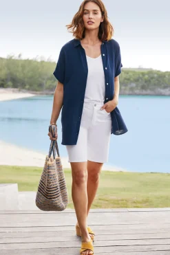 Soft Surroundings Je Veux Gauze Top| Tops