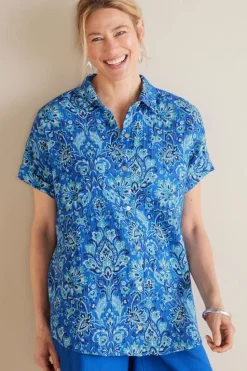 Soft Surroundings Je Veux Gauze Top| Tops