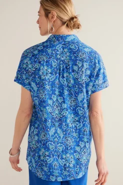 Soft Surroundings Je Veux Gauze Top| Tops