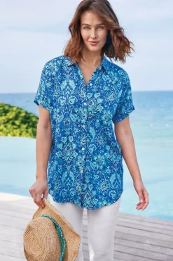 Soft Surroundings Je Veux Gauze Top| Tops