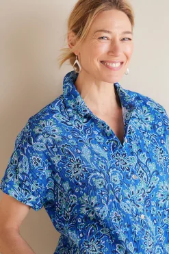 Soft Surroundings Je Veux Gauze Top| Tops