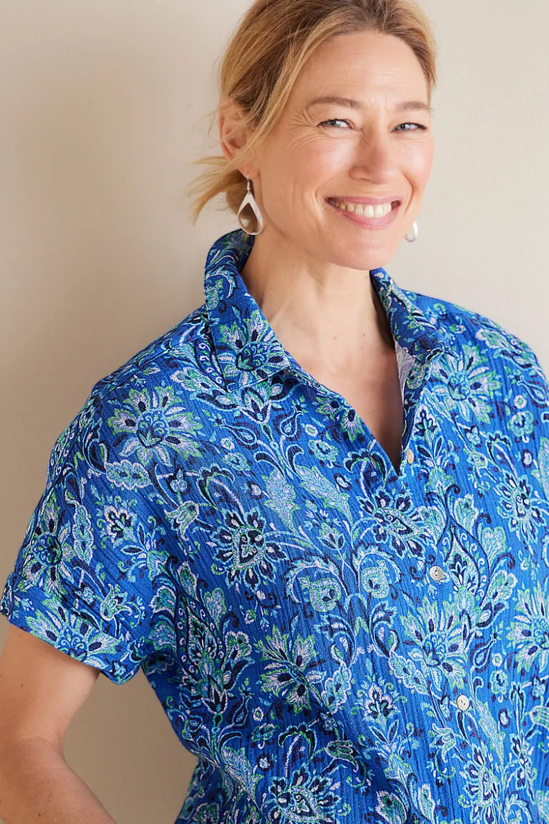 Soft Surroundings Je Veux Gauze Top| Tops