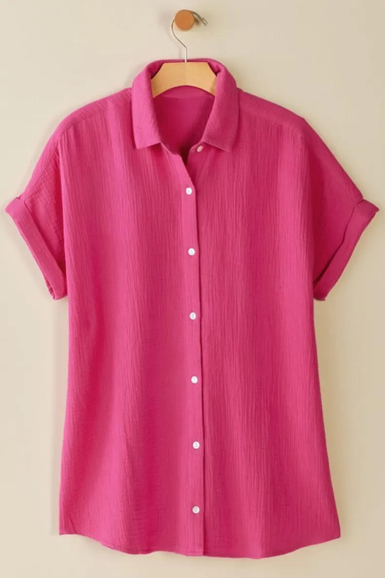 Soft Surroundings Je Veux Gauze Top| Tops
