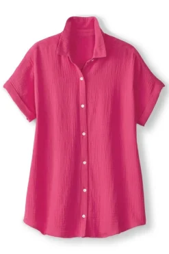 Soft Surroundings Je Veux Gauze Top| Tops
