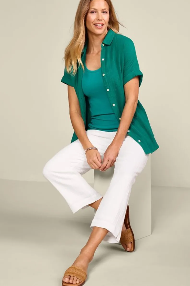 Soft Surroundings Je Veux Gauze Top| Tops