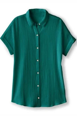 Soft Surroundings Je Veux Gauze Top| Tops