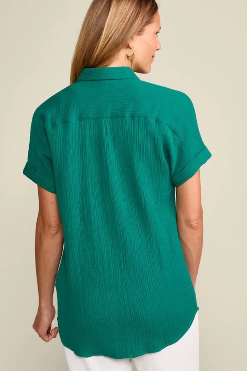 Soft Surroundings Je Veux Gauze Top| Tops