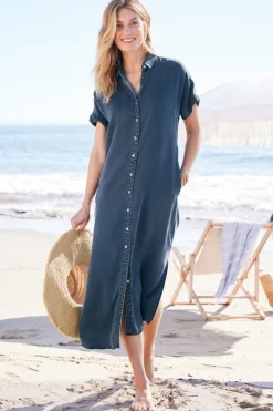 Soft Surroundings Je Veux Midi Shirtdress| Dresses